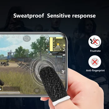 10tk Gamer Mängude Kindad Mesipuu Une-tõend Higi-tõestus Pubg Mobiiltelefoni Professional Touch Screen Pöidlad Sõrme Varrukas