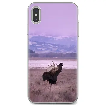 Seksikas Silikoon Telefoni Puhul Loomade Alaska Bull Moose Samsung Galaxy Märkus 3 4 5 8 9 S3 S4 S5 Mini S6 S7 Serv S8 S9 S10 Pluss