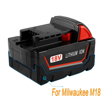 Algne 18V 12800mAh Replacemet Liitium-ioon 12.8 Ah Aku Milwaukee Xc M18 M18B Juhtmeta Tööriistad Akud+Laadija