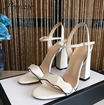 Prowow Uus Kevad-Suvel Metallist Luksus Brändi Kõrged Kontsad Avatud Varvas Disainer Sandaalid Kingad Naiste kingad, sandaalid naistele