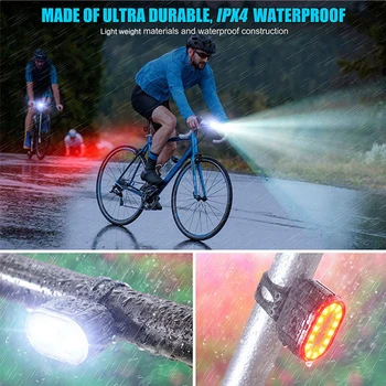 Jalgratta Esi-Taga Kerge Koostisega Komplekt LED USB Laetav Digitaalne Ekraan Bike Kerge Taskulamp Jalgrattasõit Tarvikud