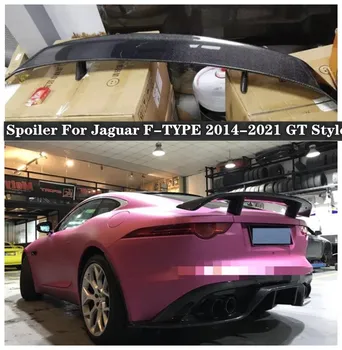 Kvaliteetsed Carbon Fiber Auto Tagumine Pagasiruumi Lip Spoiler Tiib Sobib Jaguar F-TYPE 2016 2018 2019 2020 2021 GT Stiilis