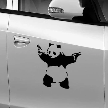 Cartoon Panda Loomade Vinüül Decal Kleebis Auto Auto Akna Seina Decor Kaitseraud