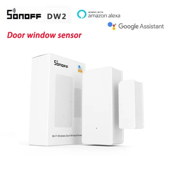 SONOFF DW2 Wi-Fi Traadita Ukse Akna Sensor Smart Home Security Lock Detektor EWelink APP hääljuhtimine Koos Alexa Google Kodu