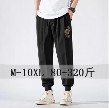 Suvine meeste suur müügi sport sweatpants korea stiilis suured 7XL 8XL 9XL 10XL püksid elastsus odav kodu püksid lahti Püksid