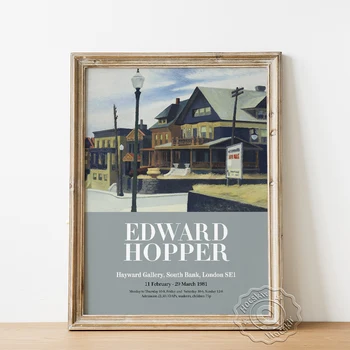 Edward Hopper Näituse Plakat, Lääne-Motell Art Prints, Ida-Tuul Üle Weehawken Seina Art, Majakas Hill Kaasaegse Kodu Decor