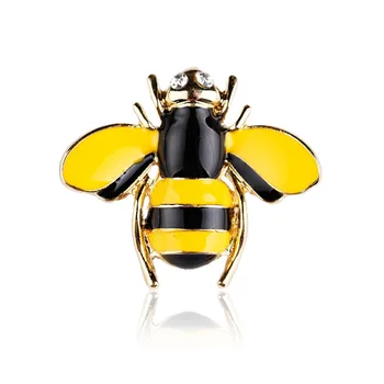Uue Emailiga Bumblebee Prossid Meeste ja Naiste Sulamist Kollane Mesilane Putukate Sõle Jõulud Kingitus Broche Bankett Sõrmed