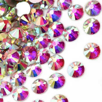 Super 3D Klaas Flatback Küünte Teemant Kive Swarovsky Kristall Kivid Kalliskivid Nail Art Teenetemärgi AB Värv Maniküüri-Tarvik