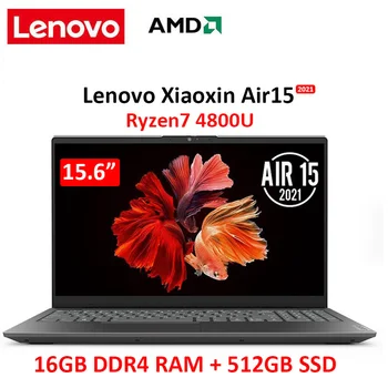 Lenovo 2021 õhu 15.6 sülearvuti AMD Ryzen 7 4800U 16GB RAM 512 GB SSD Sülearvuti FHD IPS ekraan Ultraslim sülearvuti