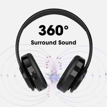 Kokkupandav Juhtmeta Kõrvaklapid Bluetooth Stereo-Peakomplekt, Muusika, Sport Kõrvaklapid Koos Mikrofoni, Surpport SD-Kaardi PC-arvuti-Telefon-Heli