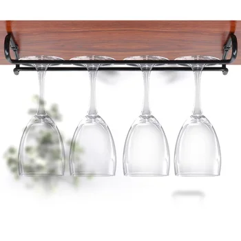 Vastupidav Ühes Reas Peatamise Rippuvad Veini Klaas-Omanik Kõrge Kvaliteet, Ilus Disain Ladustamise Rack Elegants Kodu Korraldaja