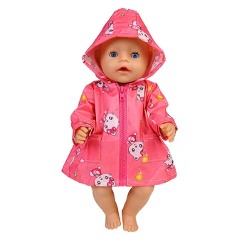 18 Tolline Baby Doll Riided Vihmamantel Humanoid Mannekeeni Kostüüm Tarvikud Tüdruk Mängida Mänguasi Veekindlad Rõivad Kannavad Lapsed Festiival Kingitus