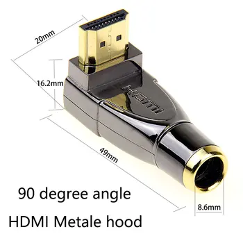 2TK HDMI-ühilduva metallist katted HDMI-liides mees liides DIY DIY HD-Kaabli Ühenduspesa Arvuti TV-Pistik