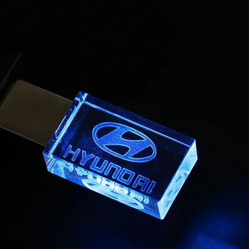 Hyundai kaasaegne kristall, metall-USB flash drive pen drive 8GB 16GB pendrive 32GB 64GB 128GB Väliseid salvestus memory stick u disk