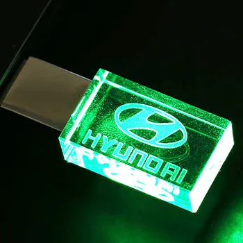 Hyundai kaasaegne kristall, metall-USB flash drive pen drive 8GB 16GB pendrive 32GB 64GB 128GB Väliseid salvestus memory stick u disk