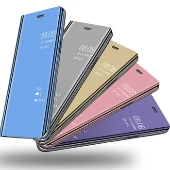Peegel Flip Case For Xiaomi Mi 9T 9 SE 8 Pro Lite 5X 5C 6 6X Juhul Mi A1 A3 A2 Lite CC9 CC9E Pocophone F1 Mix 3 Max 3 Juhtumit Kate