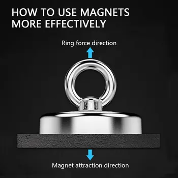 Neodüüm Magnet Võimas Elupäästvat Konks Mere Magnetid Kalalaeva Omanik Mount Pott Ringi