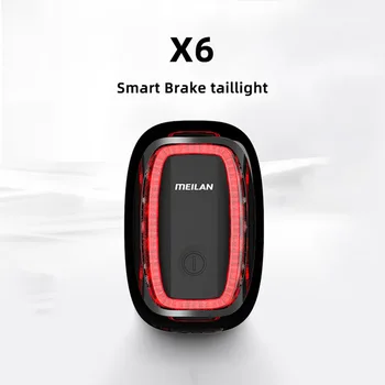 MEILAN X6 Smart Jalgratta Tagumine Tuli Auto Start / Stopp-Pidur Kaugseire IPx5 Veekindel Jalgrattasõit Taillight Uus 2020 LED Tuled