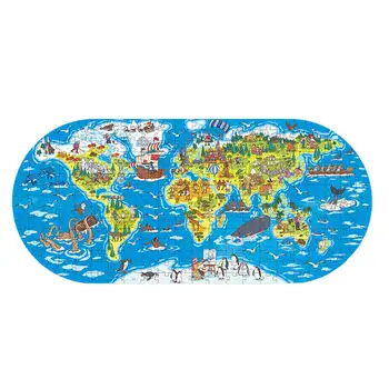 Maailma Kaart Pusled Mõistatusi Lastele 300 Tükki Paber Pusled Mõistatusi Haridus-Intellektuaalne Mahalaadimine DIY Puzzle Mäng Mänguasjad