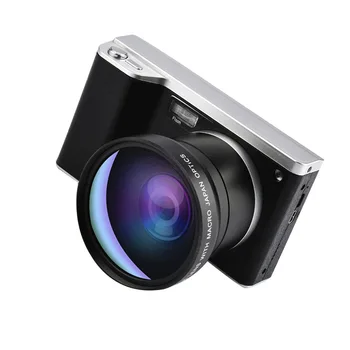 ELRVIKEC 4 Tolline Ultra High Definition 24 Miljonit Pikslit 1080P 12X Optiline Suum Micro Ühe Kaamera IPS Puutetundlik Ekraan SLR Kaamera