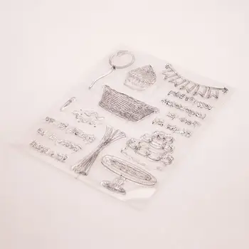 Õhupalli Kook Silikoon Selge Pitser Stamp DIY Scrapbooking Reljeef fotoalbumi Dekoratiivne Paber-Kaardi Käsitöö Kunst Käsitöö Kingitus