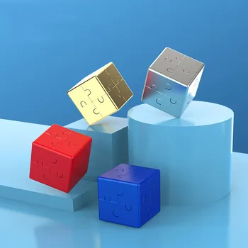 3D-Alumiinium Puzzle Magic Cube Fidget Mänguasjad Kaasaskantav Magnet Metalli 3D Pusle Lõpmatu magic Cube Lapsed, Haridus Mänguasjad