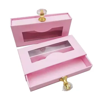 Prindi logo hulgi-marmor sokke kasti roosa pakend karp võlts 3d naaritsa ripsmed kastid faux cils riba diamond magnet juhul tühi
