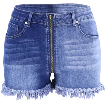 Mood Naiste Denim lühikesed Püksid Classic Vintage Kõrge Vöökoht Sinine Lai Jalg Naiste Vabaaja Suvel Daamid, lühikesed Püksid, Teksad Naistele