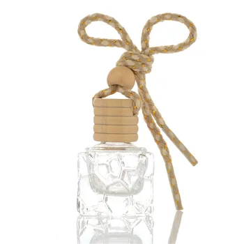 10 ML Kaasaskantav Korduvtäidetavaid Parfüümi Pudeli Mini Klaasist Auto Parfüümi Ripats Tühi Pudel Siseruumides Rippuvad Õhu Puhastamine Mahuti
