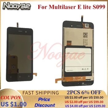 Eest Multilaser E lite S099 LCD Ekraan Moodul, Puutetundlik Ekraan Digitizer Andur Klaasist Paneel, Full Assamblee