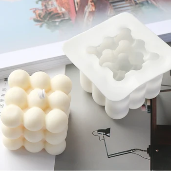 3D Ümmargused Magustoit Hallituse Silikoon Mousse Küpsetamine Hallituse kuumakindel Vaha Küünla valmistamiseks Pagari Pan Köök Vidin