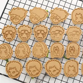 Naruto anime Küpsised Lõikur Tööriistad 3D Vajutades Küpsetamine Tarvikud Pagari-Tools Köök Tarvikud Halloween jõulupidu