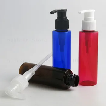 30pcs 100ml Tühi Plastik Šampoon ja Kreem Pump Pudel seebidosaator Dušš, Konditsioneer Pudelid Selge Kollane Sinine Valge