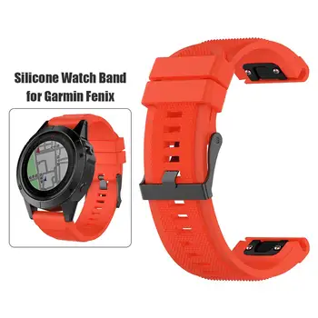 Silikoon Watch Band Lihtsus Kerge, Paindlik, Mugav Garmin Fenix 6X/5X/5X Pluss/3 26mm Käevõru Randme Rihm