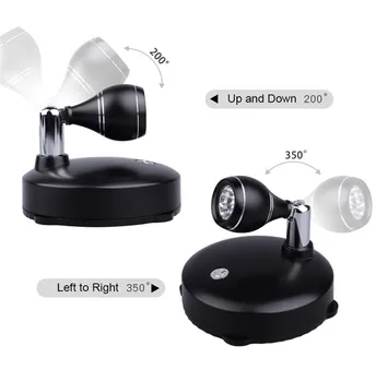 Portable Led Öösel Lamp & pult Siseruumides Tähelepanu keskpunktis Akutoitega eest, Magamistuba,Köök,Uuringu (Valge Valgus)