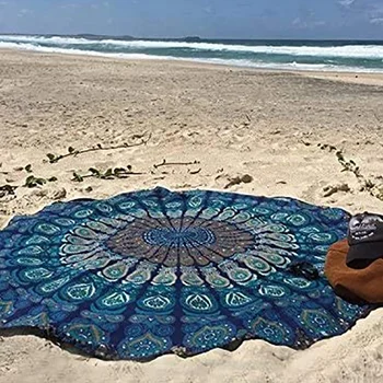 India Mandala Hawaii Sunproof Ring Beach Visata Tapestry Hipi Boho Mustlane Laudlina Beach Salli 60 Tolli