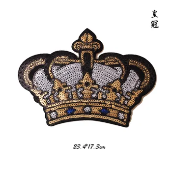 Uute tulijate Crown peep varba kingad Plaaster Applique Raud Riietele Või Kottide Õmblemine Asjade Dekoratiivsed Tiara Plaastrid EP015
