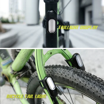 LED jalgratta valgus 5 režiimid punane ja sinine MTB jalgratas saba kerge ohutuse seljakott, kiiver kerge veekindel laadimine USB-seadmed