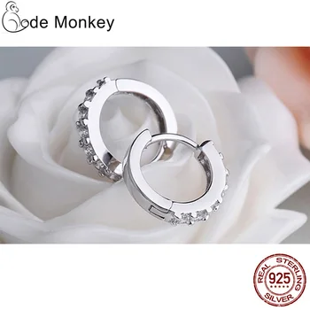 CodeMonkey Reaalne 925 Sterling Silver Ring Crystal Kõrvarõngas Naiste Tegemise Ehted Kingitus Pulmapidu Kaasamine E024