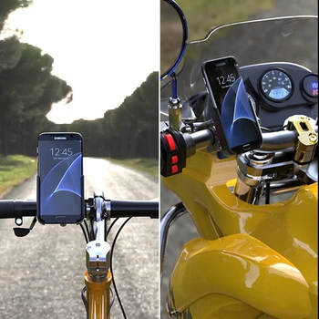 Alumiinium Mootorratta Bike Bicycle Telefon Hoidja 4-7 tollise Nutitelefoni GPS 20-30mm Lenkstangi Paigaldi Mootorratta Tarvikud