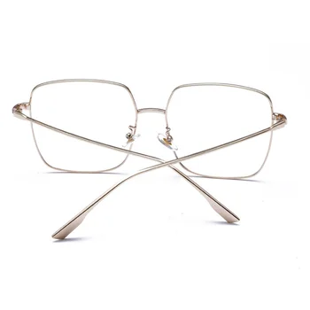 Ruudu Raami Vintage Eeygalsses Women2020 Liiga Suur Suurus Optilised Raamid Metall Klaasi Raam, Selge Objektiiv Eyeware Oculos De Sol