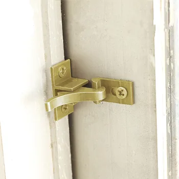 1tk Lind tüüp ukse lukk lukk Antiik vask Push-Pull aknas hasp turvalisuse sulguri Ukse Akna Vaikne Konksud Kodu