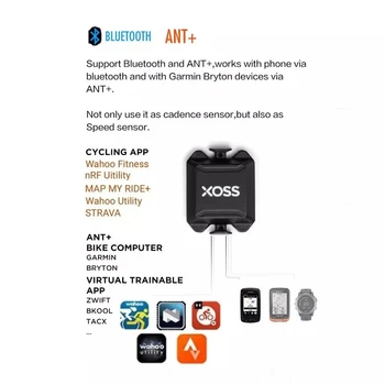 UUS pulsikell ANT+ Bluetooth 4.0 Juhtmeta Väntamissageduse Andur Spidomeeter Tsükli Arvuti jaoks Jalgratta APP