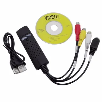 USB 2.0 Lihtne ühise Põllumajanduspoliitika Video TV DVD VHS DVR Capture Adapter Lihtsam Kork USB-Video-Capture Seadme tugi Win10