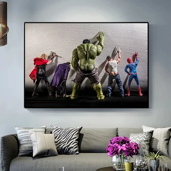 Marvel Plakat Superkangelane Naljakas Piss Lõuend Print Maali Avengers Prindib Hulk Spiderman Kodu Kaunistamiseks Lapsed Kingitus Tuba Decor