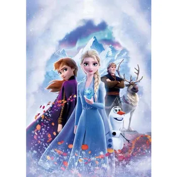 Disney Lõuendile Maali Klassikaline Anime Külmutatud Printsess Anna & Kristoff Plakatid ja Pildid Seina Art Pilte elutuba Home Decor
