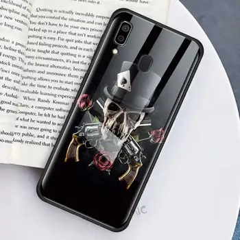 Grim Reaper Kolju Hübriid Klaas Telefon Case for Samsung Galaxy A50 A51 A71 5G A70 M31 A30 A31 A21s A91 M51 A10 A40 A41 M30s Kate