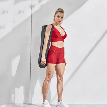 NORMOV lühikesed Püksid Naiste Kõrge Wais Sport Fitness Seksikas lühikesed Püksid Gym Push Up Värviga Treening Elastsus Püksid Naistele