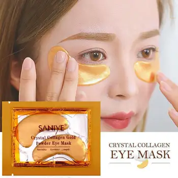1/4/5/10tk Crystal Kollageen Gold Eye Mask Anti-Aging Silmade Ringid Ilu Laigud Silmade Tumeda Naha Hooldus Akne korea Plaastrid P4U9