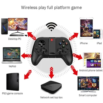 Traadita Juhtnuppu Gamepad Mängu Kontroller Bluetooth BT4.0 Juhtnuppu Mobiiltelefoni, Tableti, TV Box Omanik Android/PC/PS3/ps4